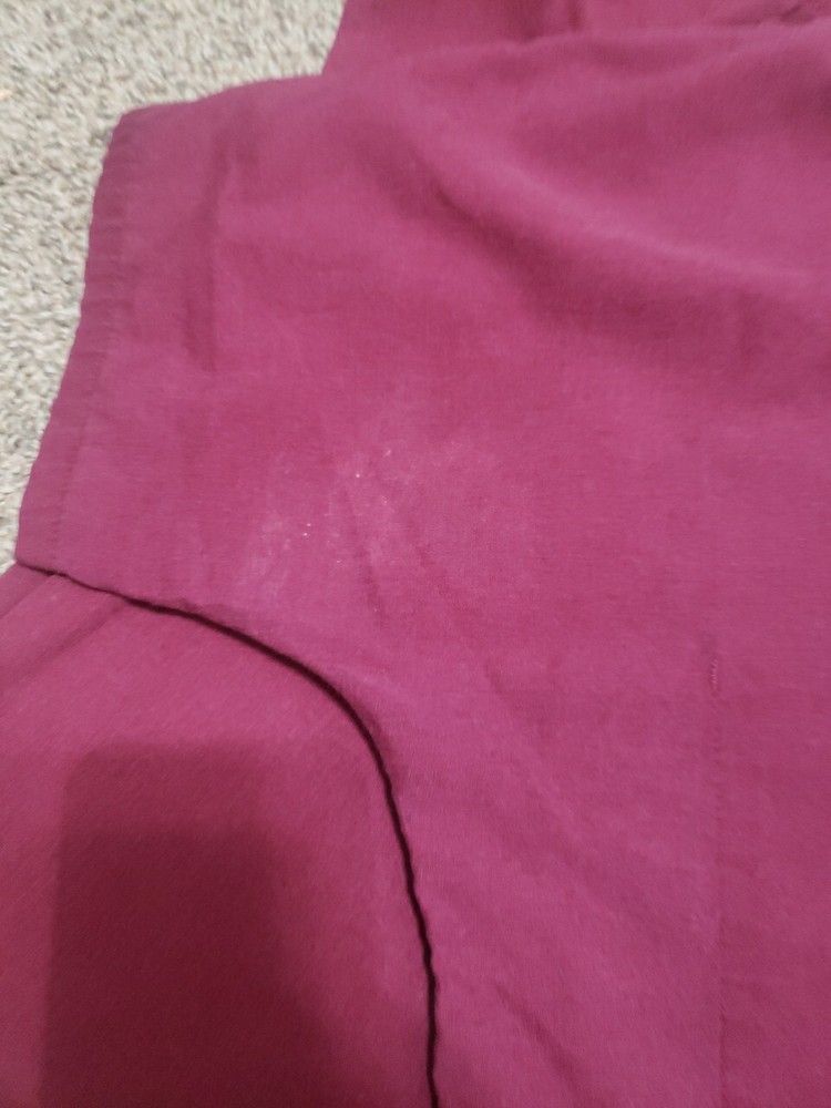 Unisex Landau Maroon Size Medium Scrub Set (Some Spots)