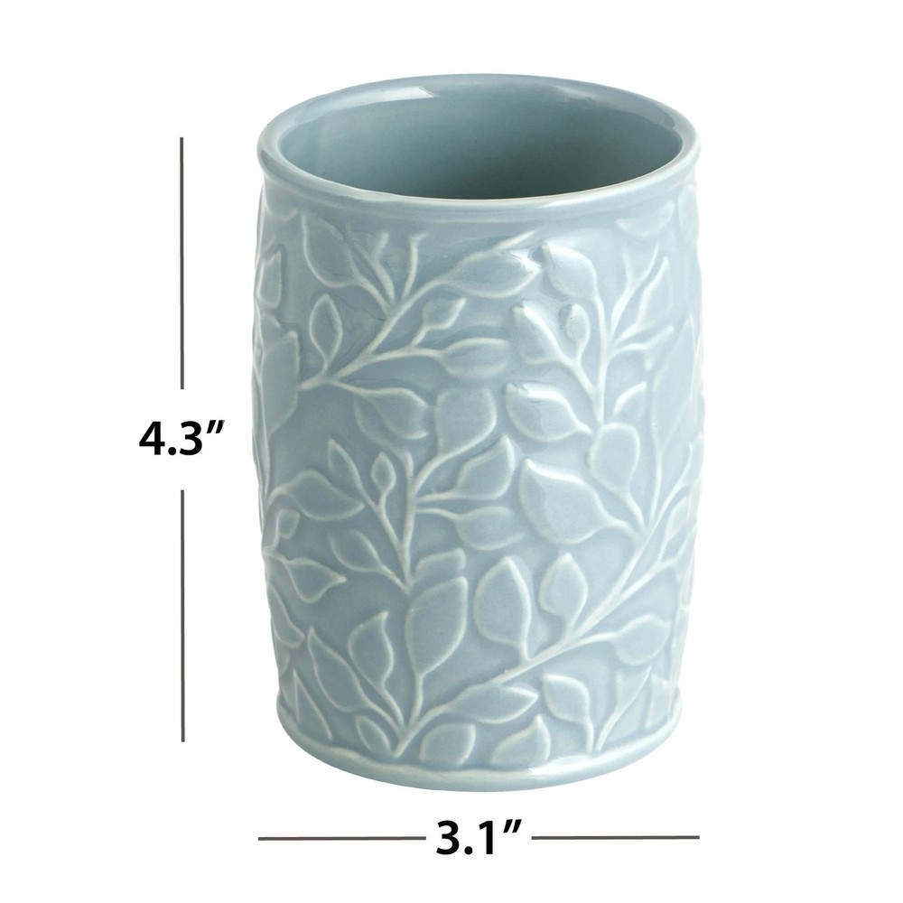 Floral Ceramic Toothbrush Holder