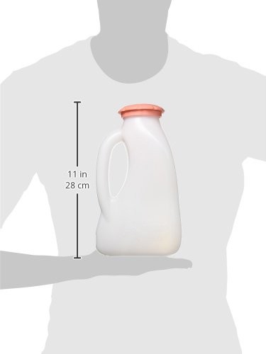 Peach Teats Hand Held Bottle, White