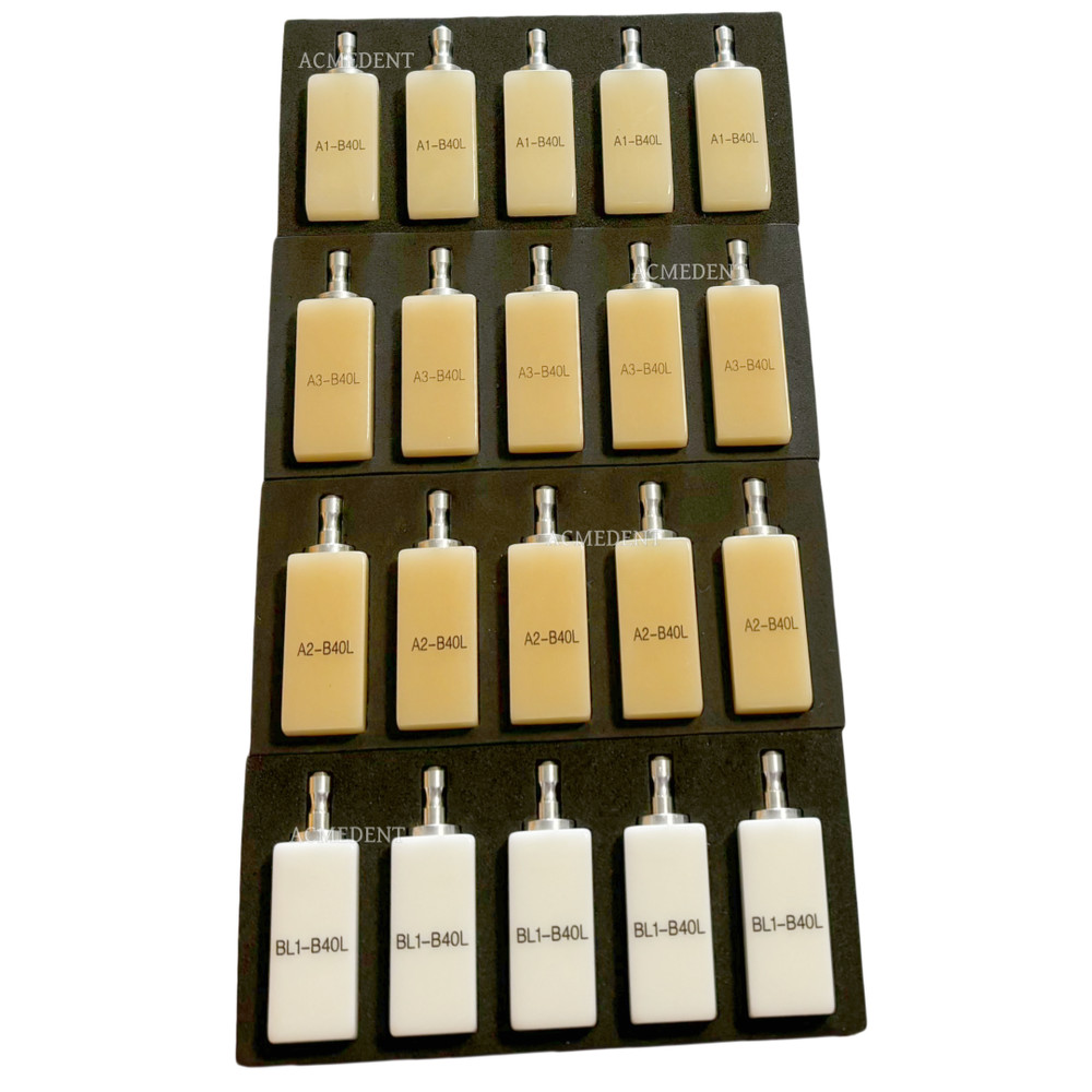 Dental PMMA Blocks Disk B40L Block Cerec Bleached Blocks A1 A2 A3 BL1 Bridge