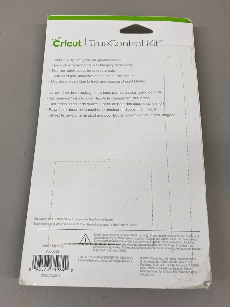 Cricut TrueControl Kit, Mint 2005033 NEW Combo Pack with 5 additional blades