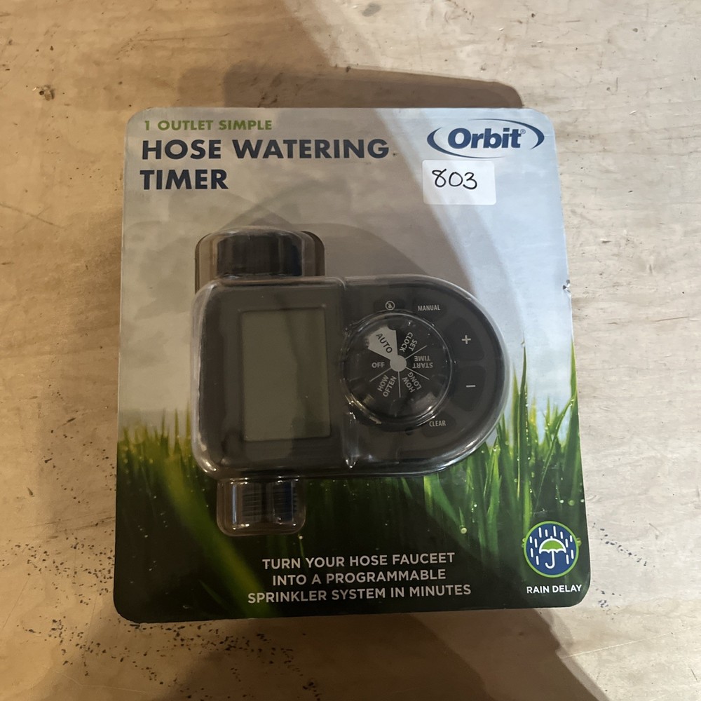 Orbit1-Outlet Programmable Hose Watering Timer Sprinkler Timer - #803