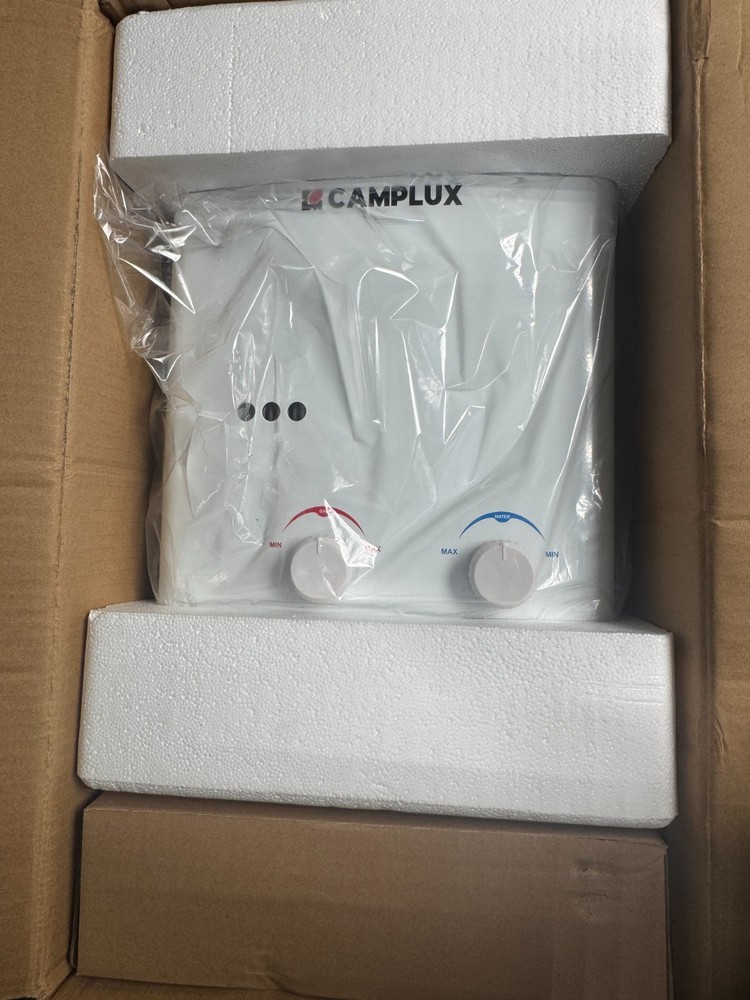 Camplux AY132 White Classic Tankless Instant Portable Propane Water Heater
