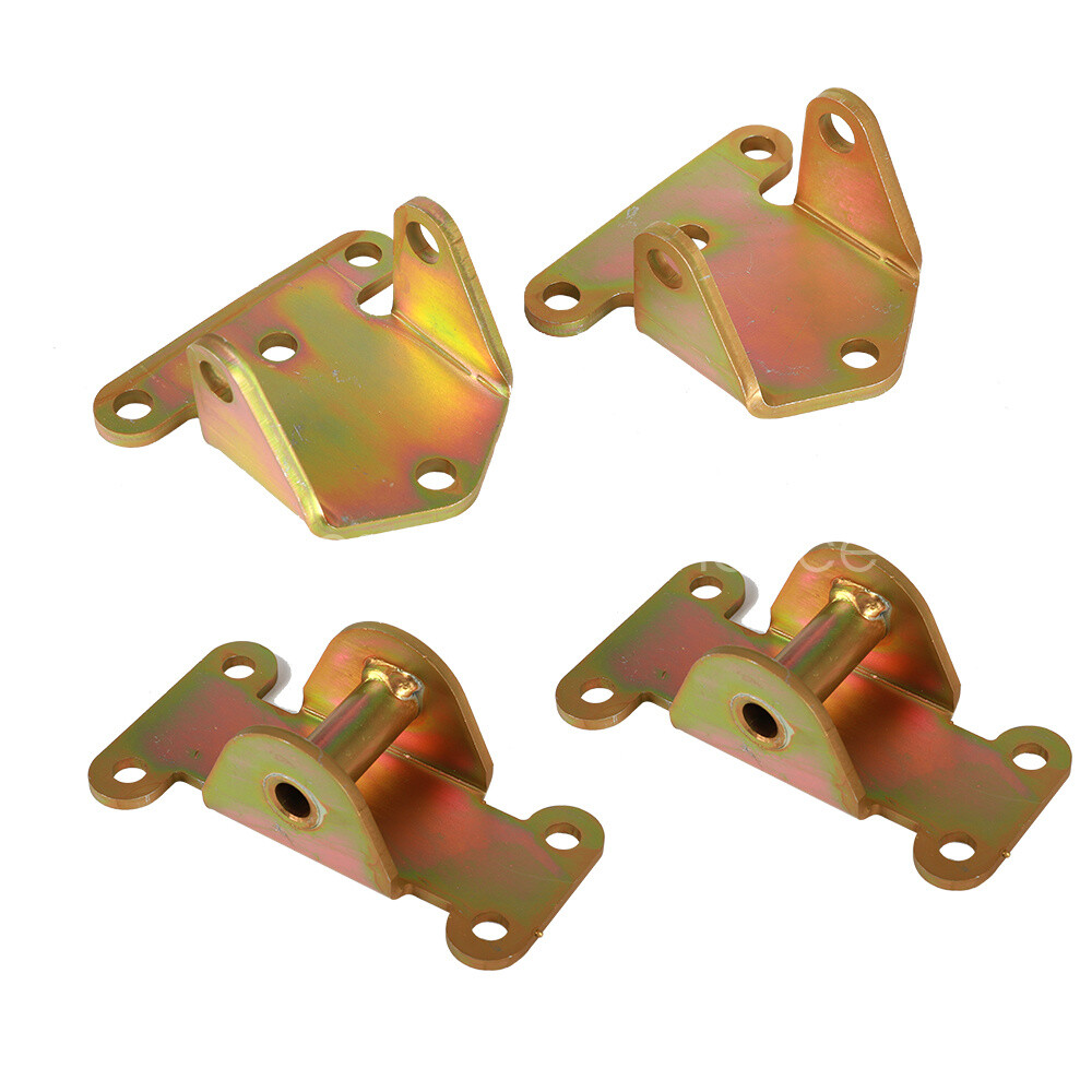 4PC SBC BBC Solid Motor Engine Mount Combo Fits 73-90 Camaro Firebird Impala