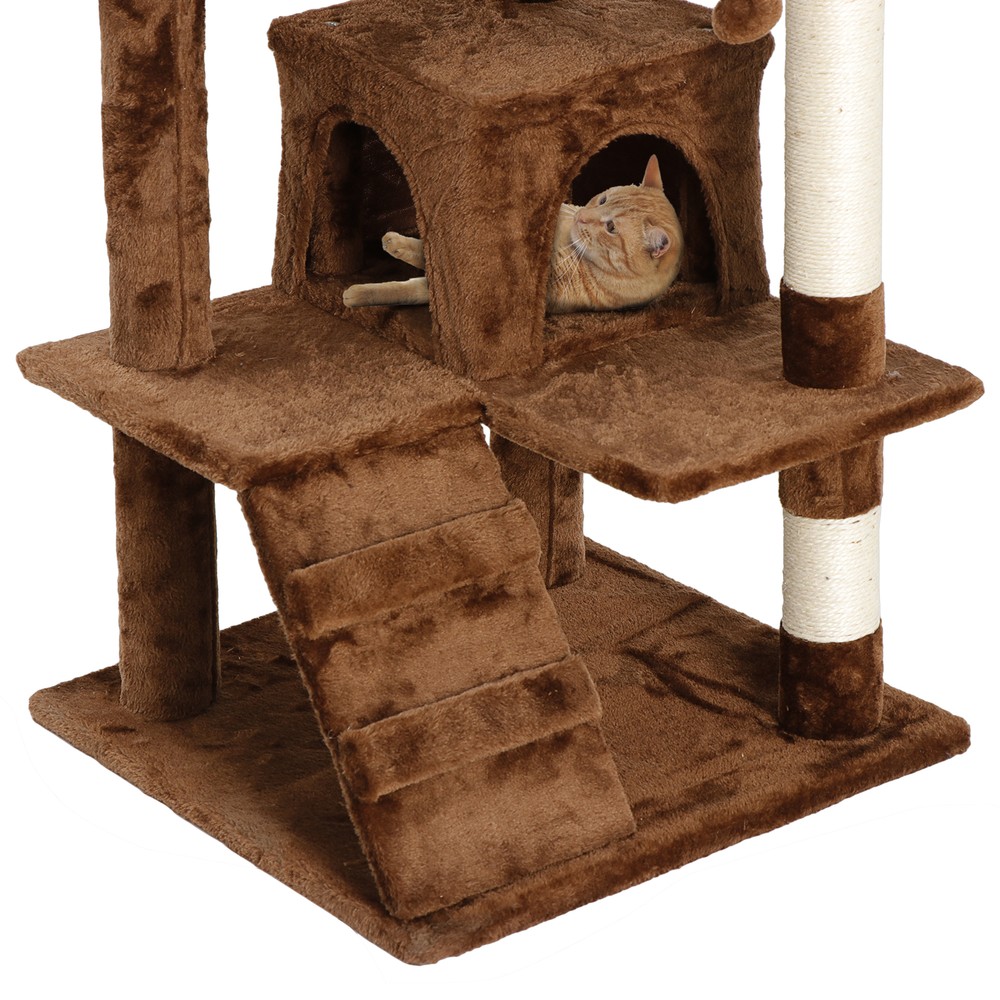 53" Cat Tree Tower Multi Level Activity Center Large Playing House Condo Rest