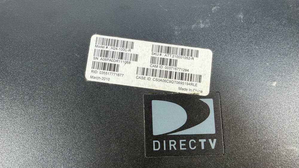DIRECTV H24-100C-R Satellite Receiver Untested