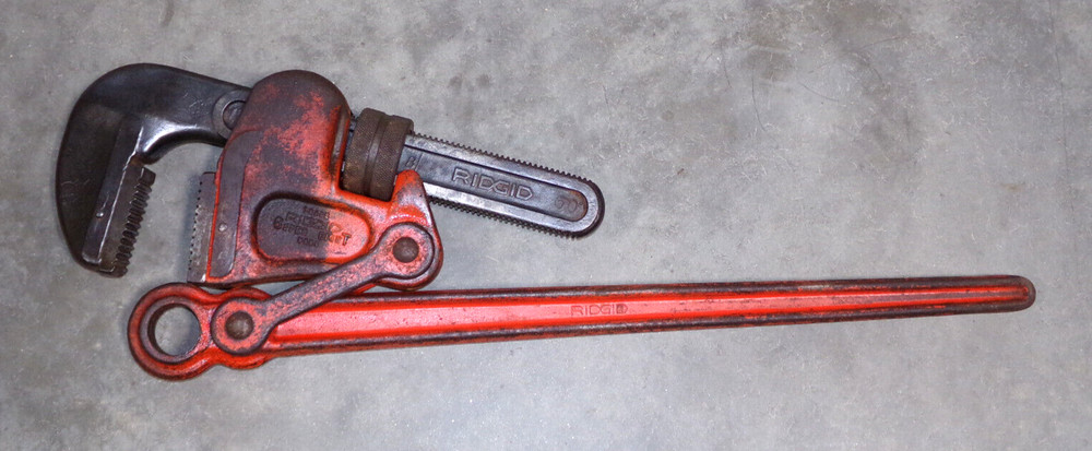RIDGID Super Eight Compound Leverage Pipe Wrench S8-A 31390 8"