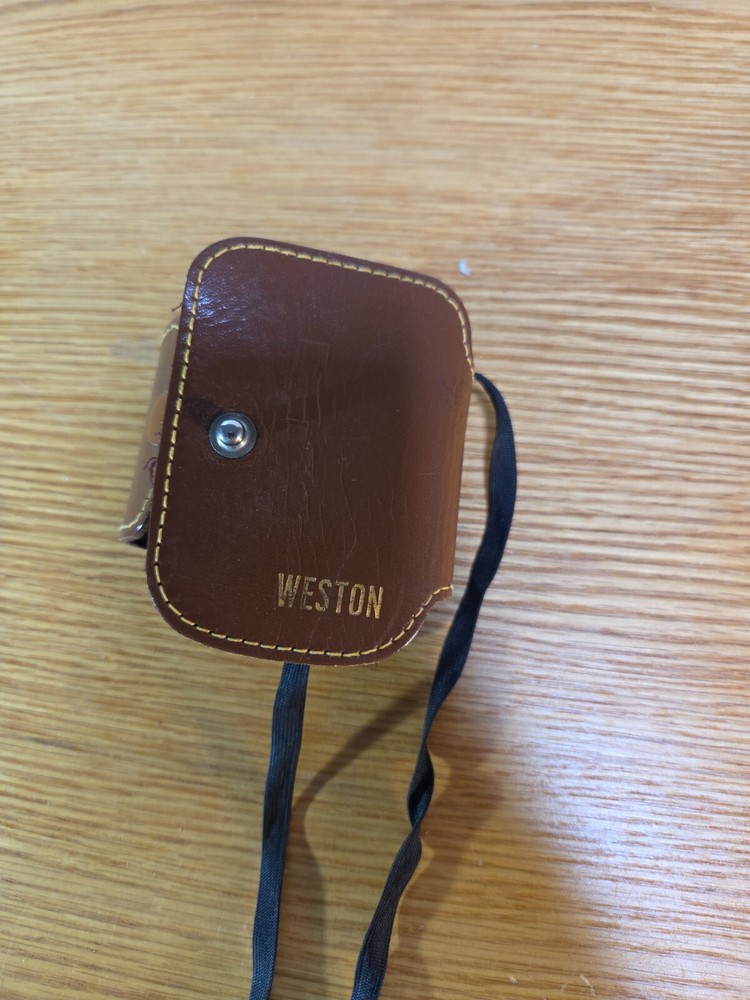 Weston Model 853 Vintage Light Exposure Meter Leather Case