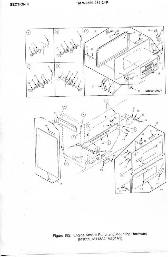 Seal engine access panel M1059 5330-00-197-1751