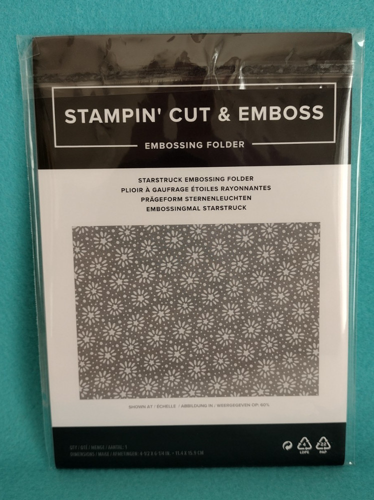 Stampin' Up! STARSTRUCK Embossing Folder NEW Background Starburst Pattern