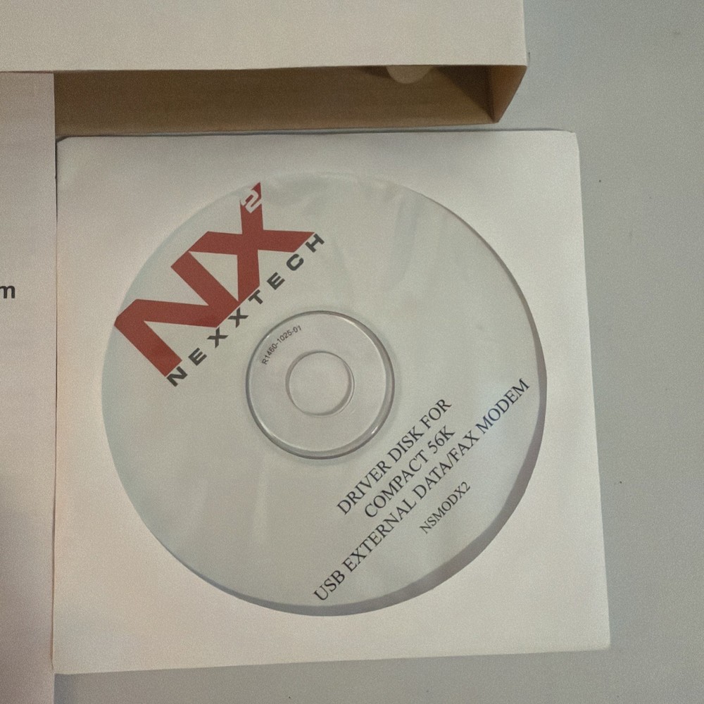 Nexxtech Compact 56K USB External Data/Fax Modem Adapter NSMODX2