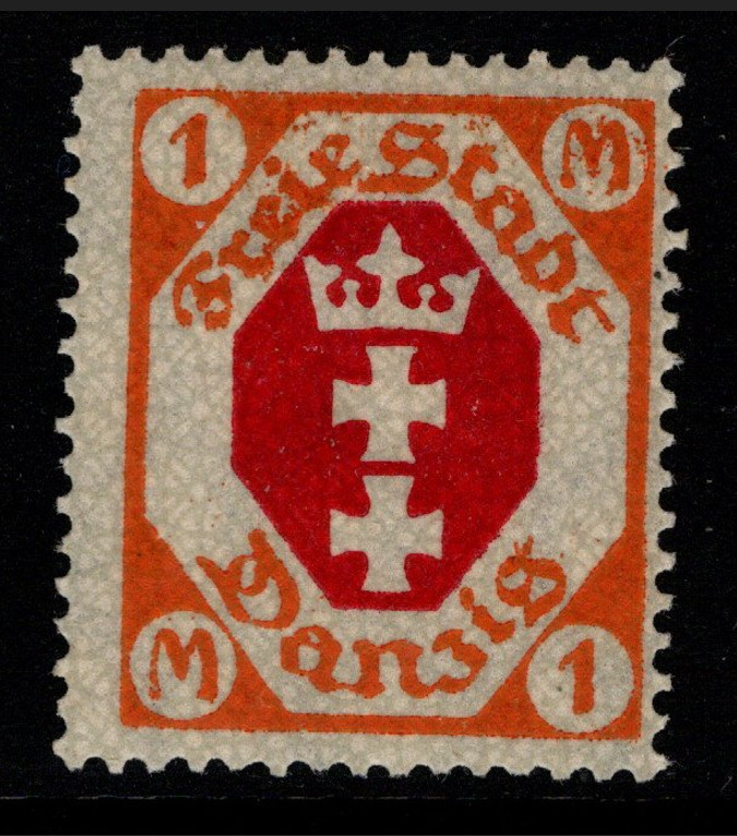 Danzig Mi# 83ii Mint Hinged / D Open At Bottom - S47952