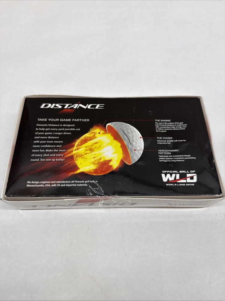 Pinnacle Distance Golf Ball - White 15 Pack