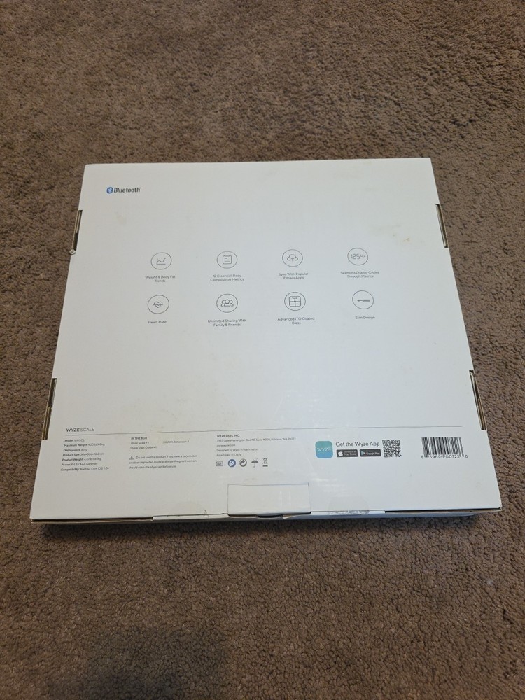 Wyze Scale Empty Box