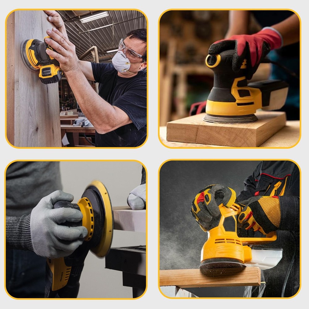 2 Sander Sanding Replacement Pad 5" 8 Holes Hook Loop Fits Dewalt & Porter Cable