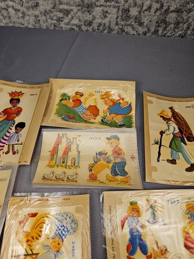 9 vtg duro Decorative Transfers #9