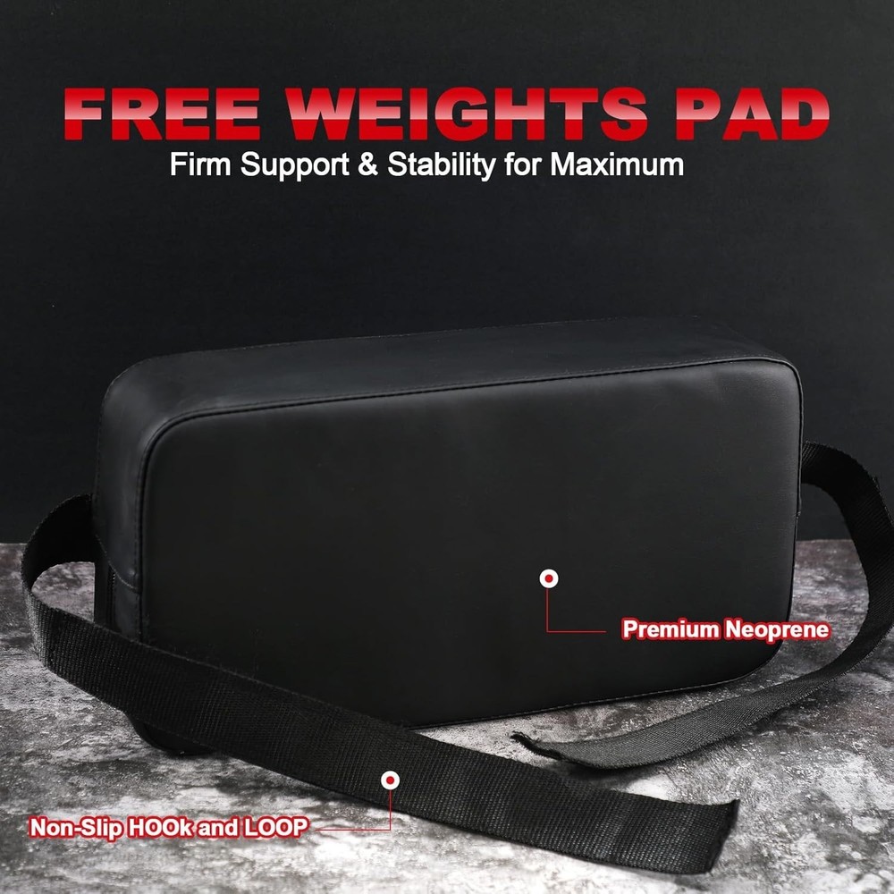 Compact PVC Leather Bench Press Pad - Enhanced Stability for Strength Training