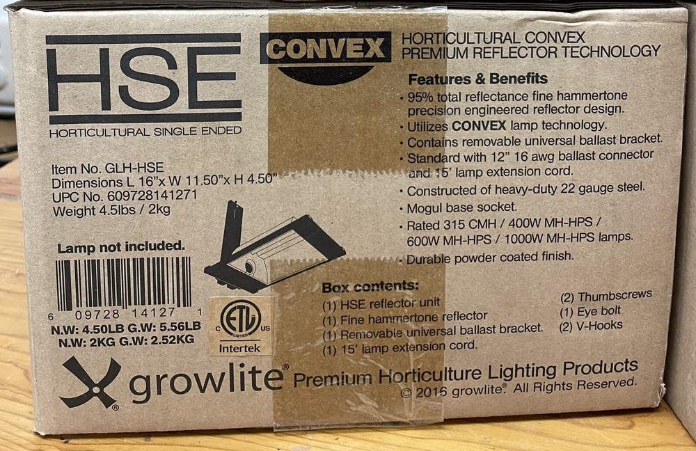 Growlite Premium Horticulture HSE-E Single Ended