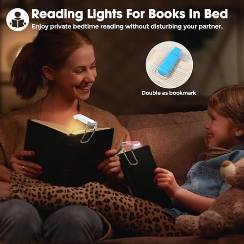 12 Pack Reading Light,Rechargeable Book Light for Reading in Multicolor