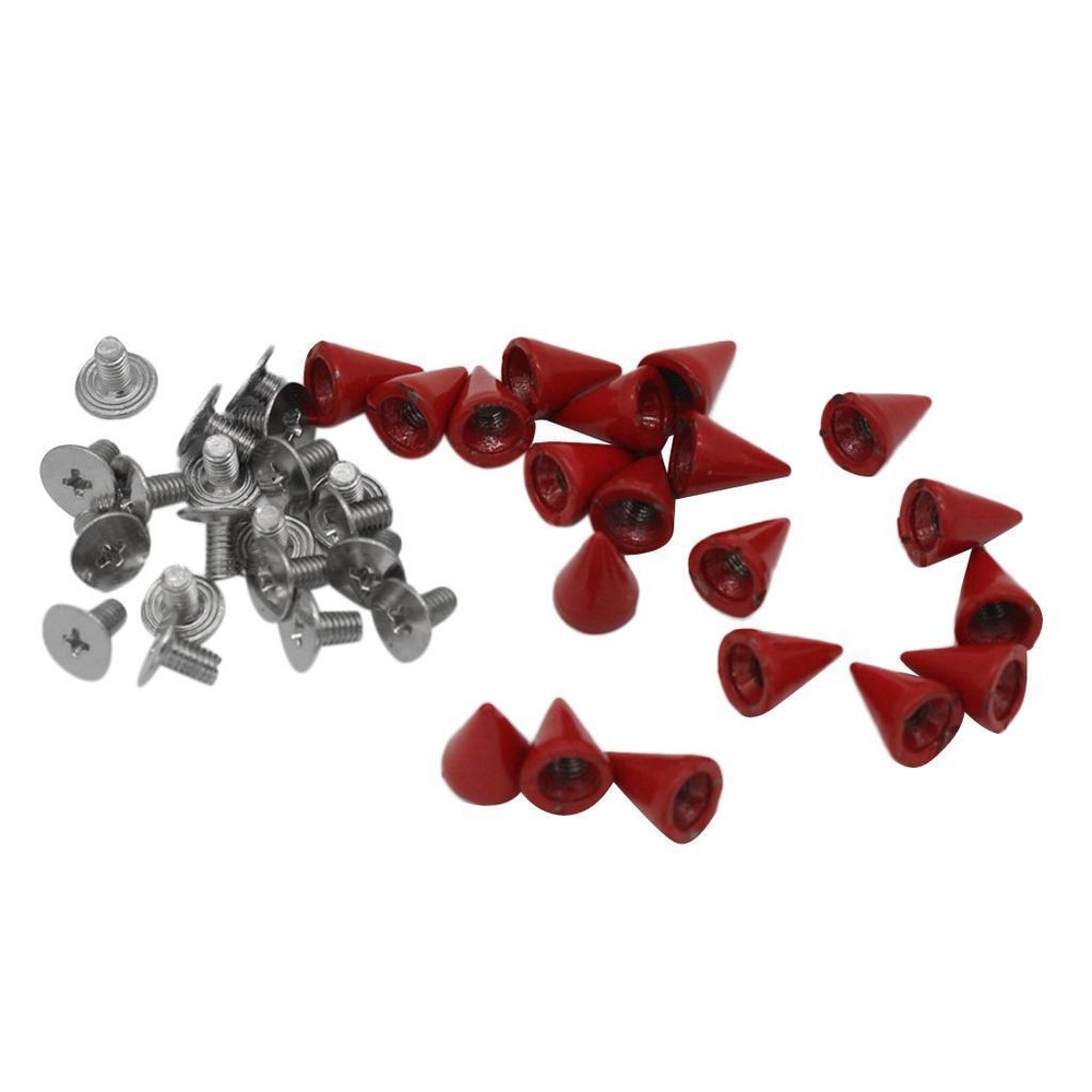 20 Sets Cone Spikes Studs DIY Craft Cool Rivets Punk 7 X