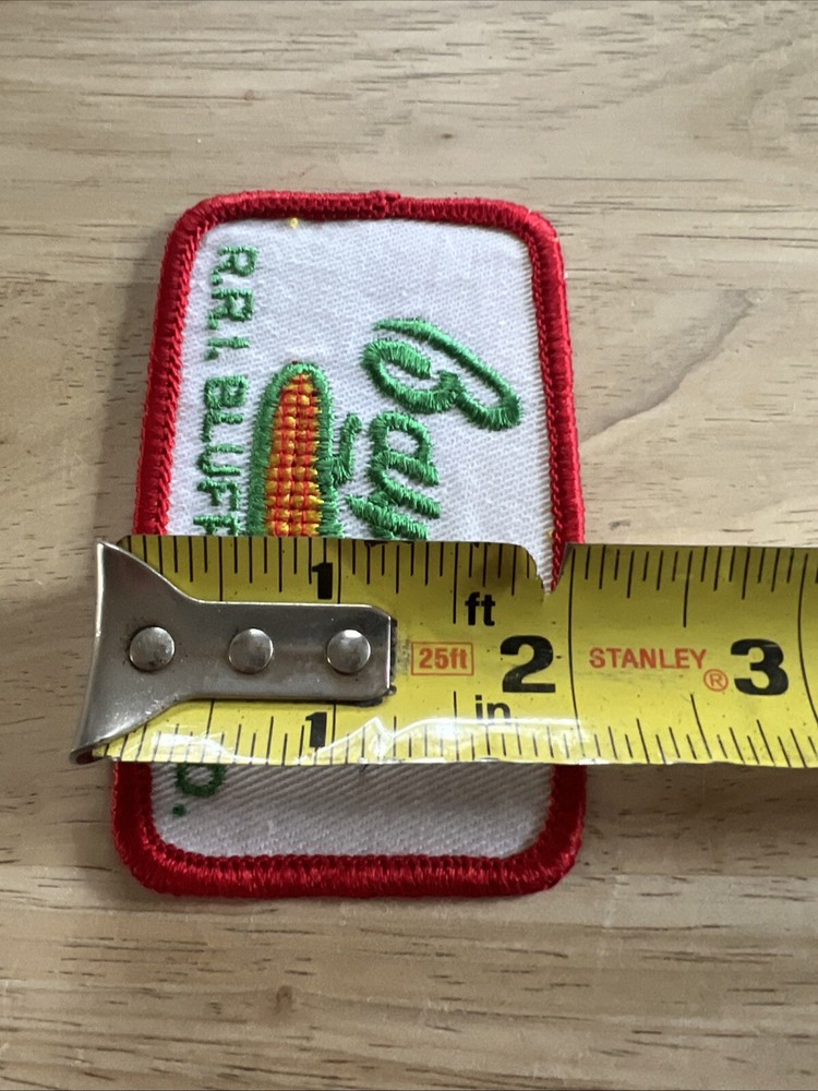 Vintage R.R.I. Bluffton Ind.seed Co. Patch