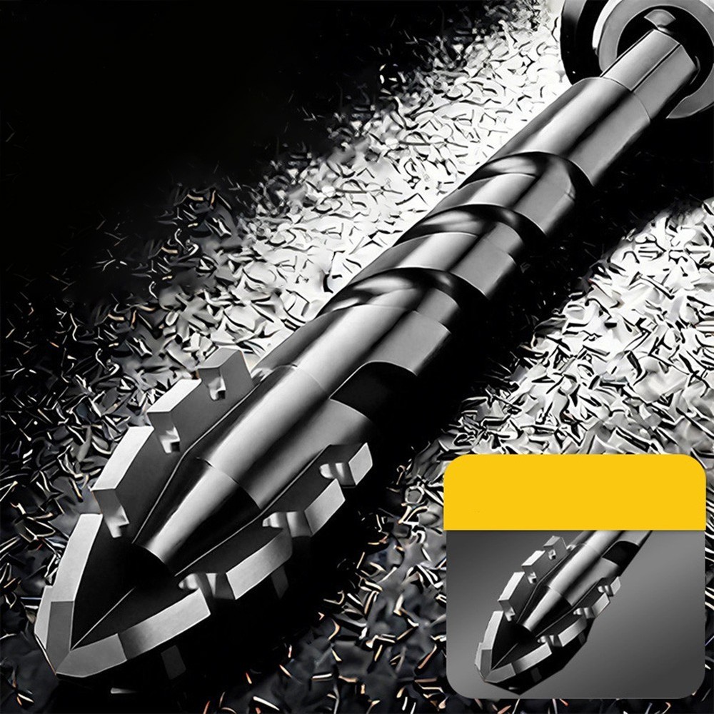 4pc Eccentric Drill Bits for Precision Drilling in Glass and Hard Plastics