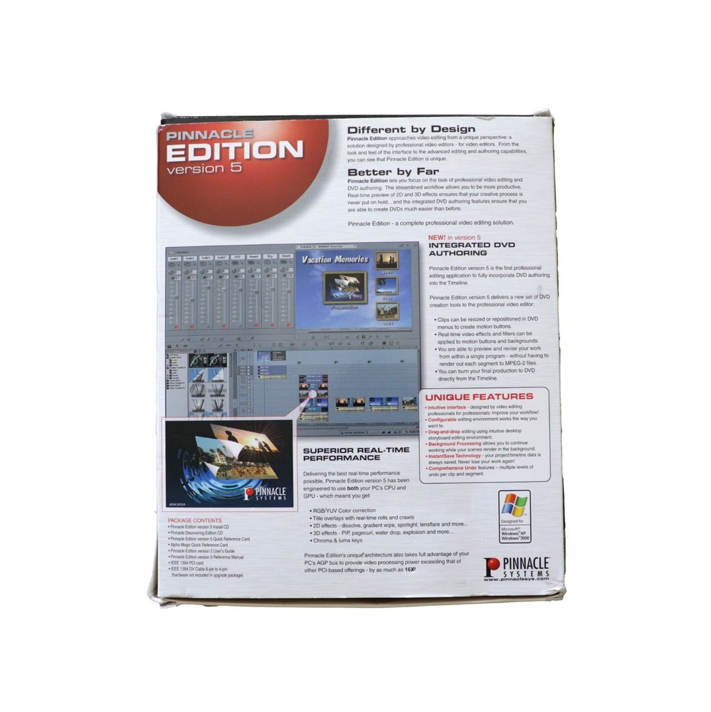 PINNACLE LIQUID EDITION Video Editing Software v5.5 + User & Reference Manuals