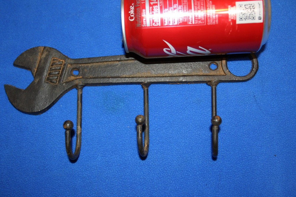 (3) Motorcycle & Rustic Tools Cast Iron Wall Hooks Gift Set, Riding High