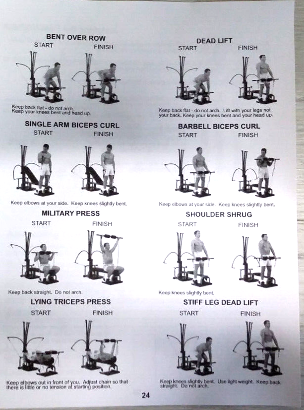 Bowflex Power Pro Assembly Manual Instructions