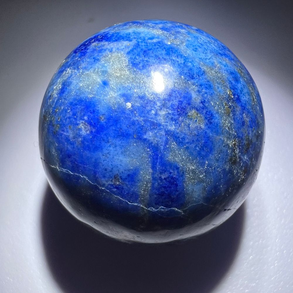 Lapis Lazuli Meditation Sphere UV Reactive
