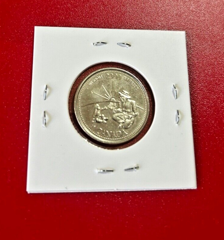 2000 CANADA 25 CENTS COIN - NICE WORLD COIN !!!