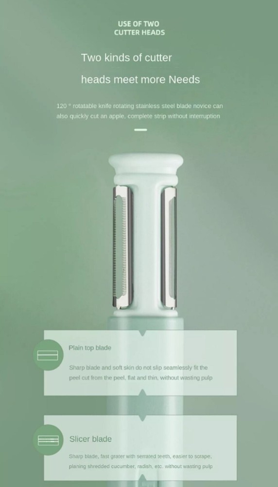 2 in 1 Kitchen 2 Stage Knife Sharpener Stainless Steel Multi-function Peeler US