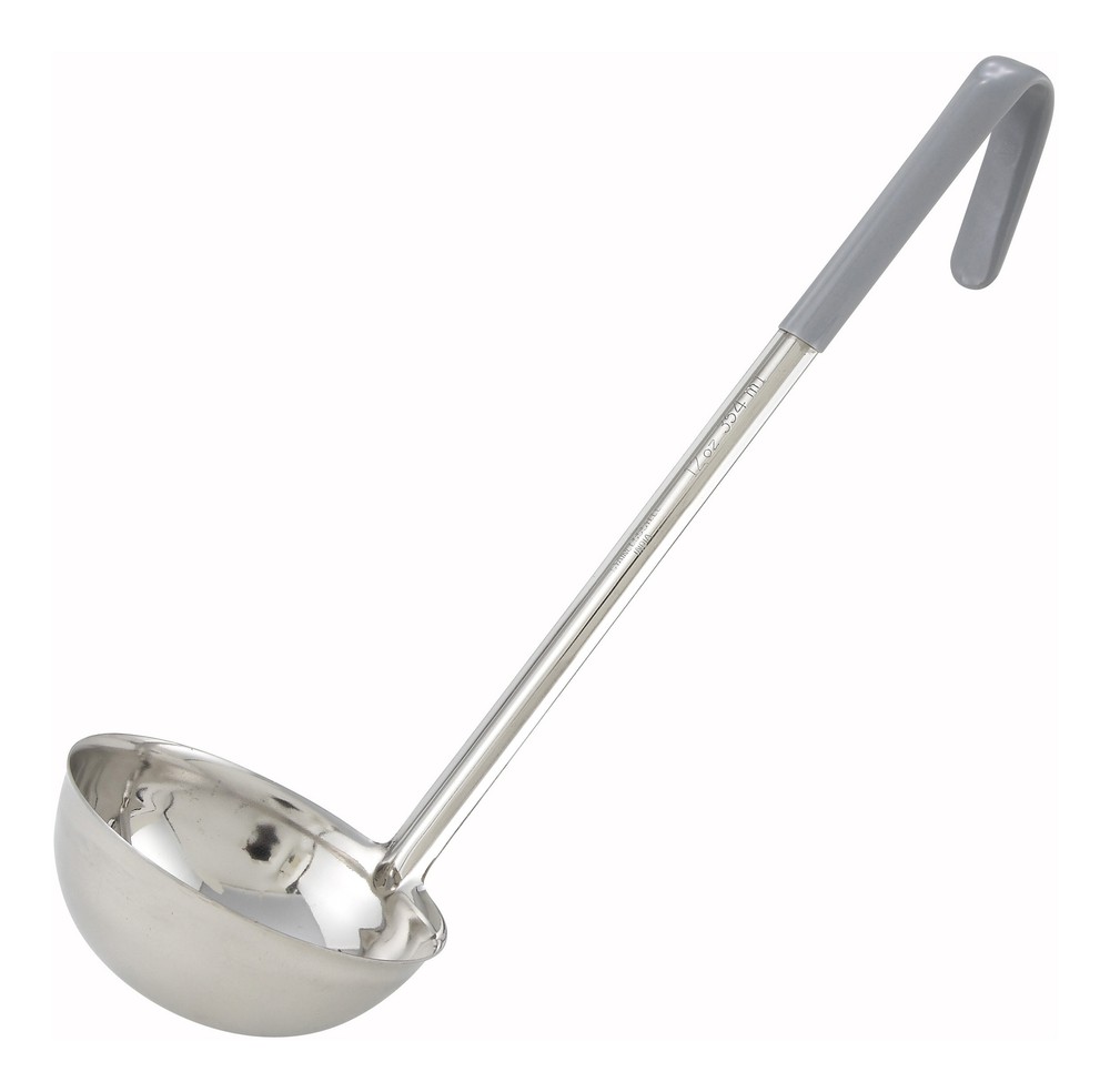 12oz, Ladle, One-piece, Gray, S/S (12 Each)