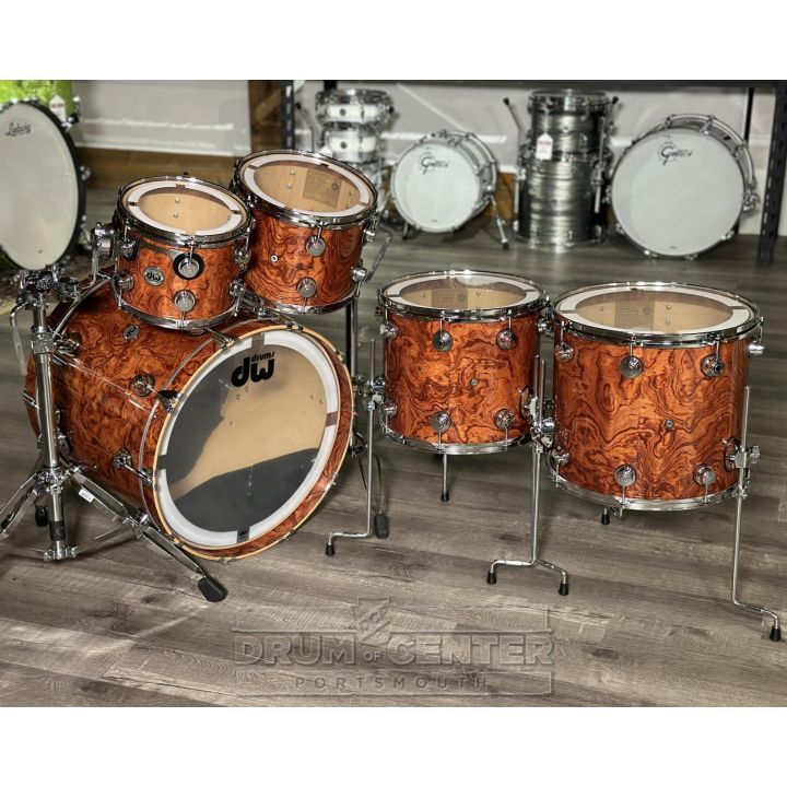 DW Collectors Pure Maple SSC 5pc Drum Set Waterfall Bubinga