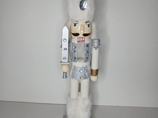 Kurt Adler 15”  White Russian Nutcracker Christmas