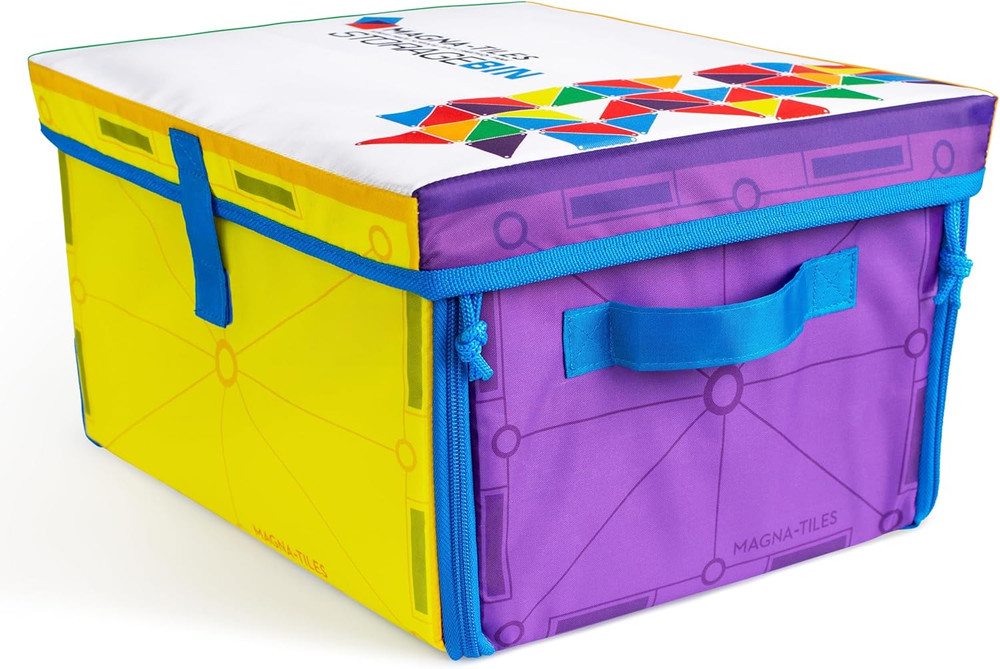 Storage Bin & Interactive Play-Mat, The ORIGINAL Magnetic Building Brand