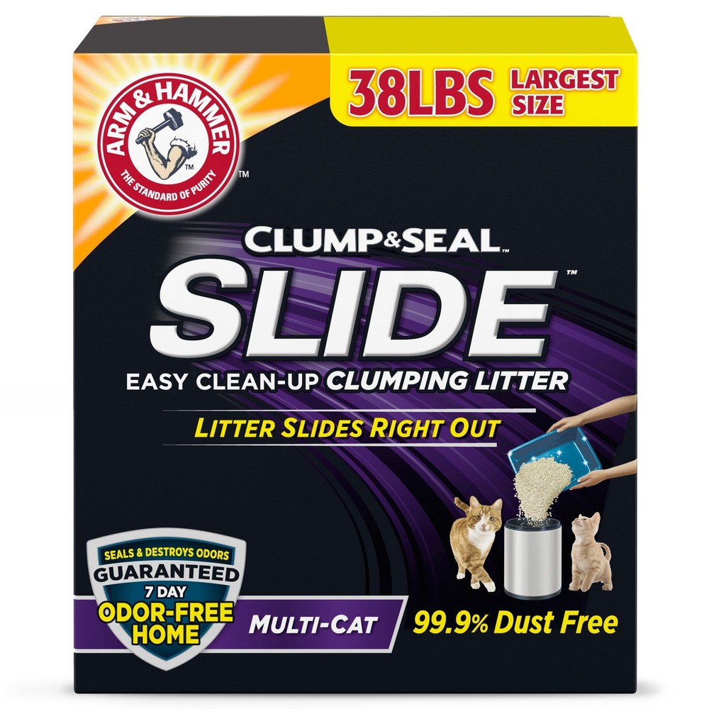 Clump & Seal SLIDE Multi-Cat Clumping Litter 38 lbs