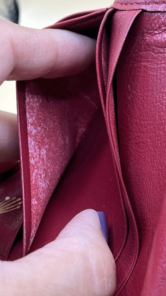 Vintage Rolex Red Leather Wallet
