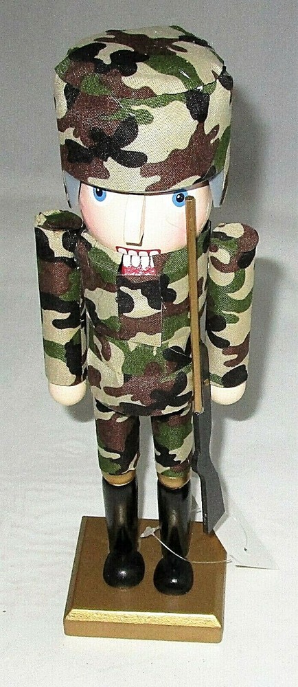 CHRISTMAS NUTCRACKER 10"  SOLDIER with RIFLE