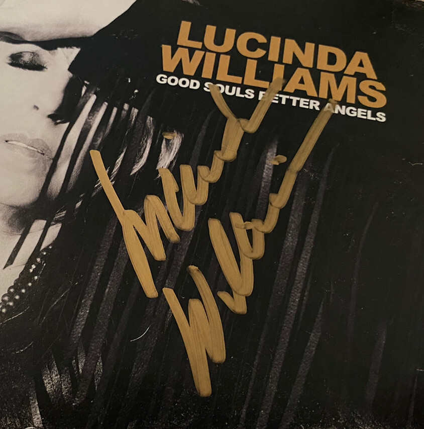 Lucinda Williams Signed CD Good Souls Better Angels