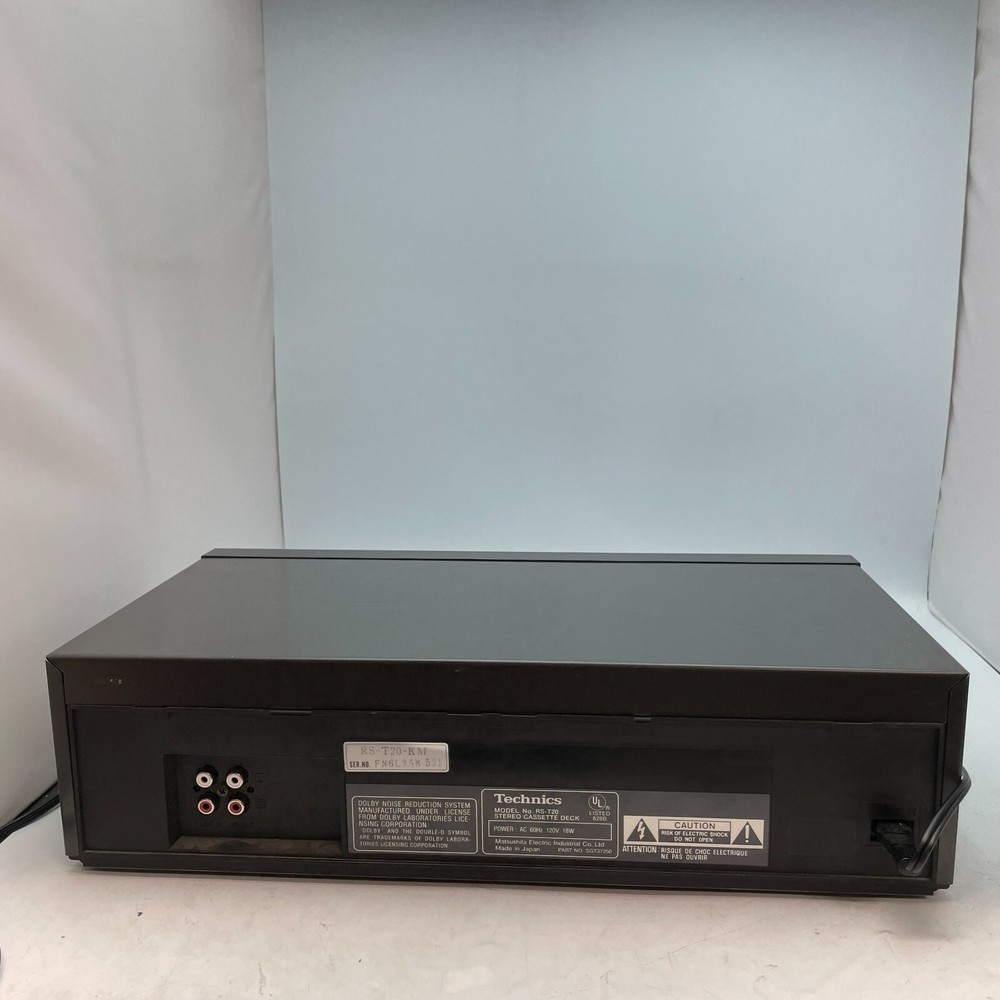 Technics Model RS-T20 Cassette Deck TESTED WORKS FOR PARTS ONLY PLEASE READ