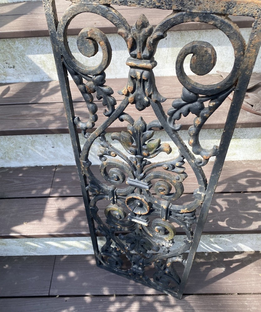 Antique Ornate Cast Iron Panel wall decor Cast Iron Door Mat