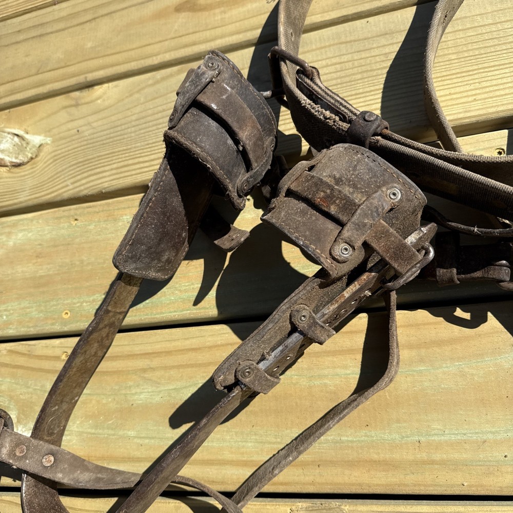 Vintage Pair BUCKINGHAM Climbing Spikes/ Lineman Pole-Tree