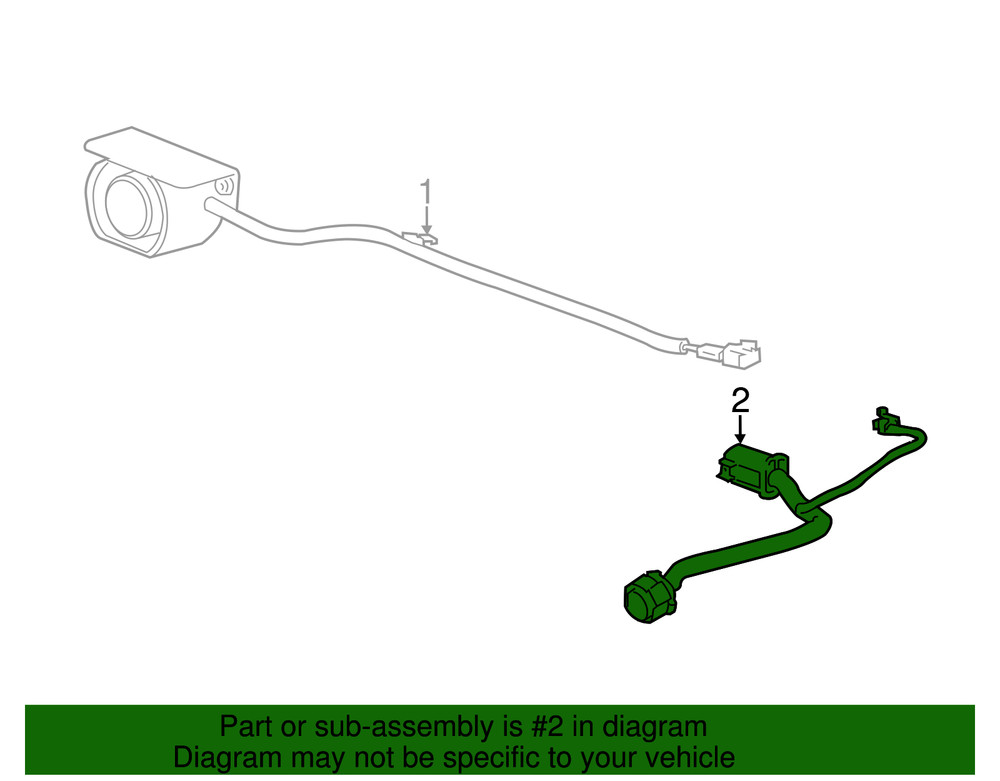 Genuine GM Front Object Alarm Sensor Wiring Harness 23362180