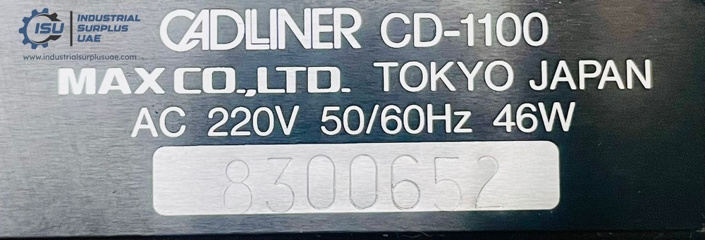 Max Cadliner CD-1100 Automatic Lettering Machine Drafting Tool 220 VAC