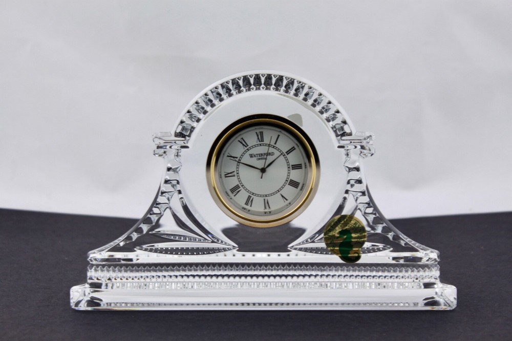 WATERFORD CRYSTAL DEVENISH SMALL CLOCK - MIB