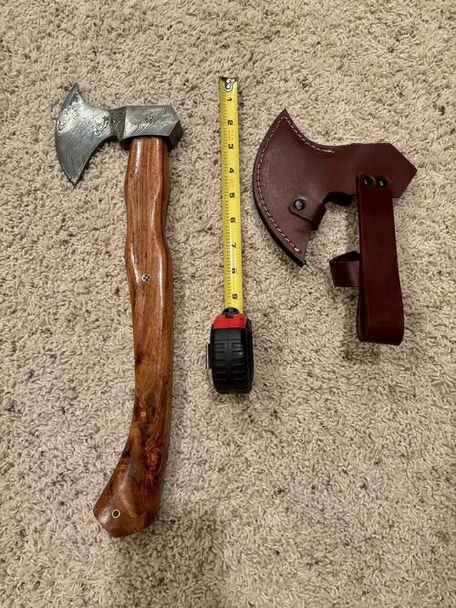 Wood Handle Viking Axe Hatchet