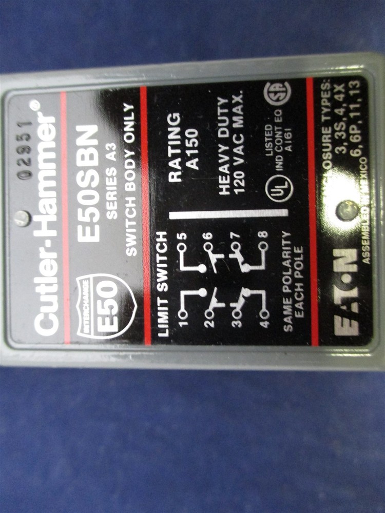 Cutler-Hammer E50BNR1 Limit Switch new