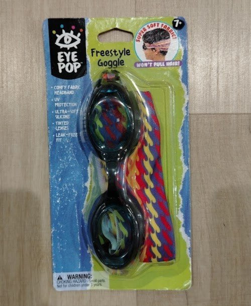 Eye Pop Freestyle Goggles Super Soft Fabric Won't Pull Hair UV Protection 7+