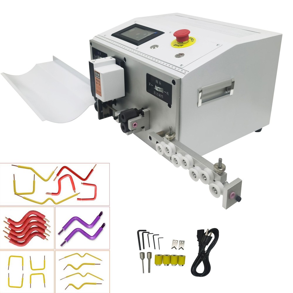 Auto Computer Wire Stripping Cutting Peeling Machine Stripper 0.1-4.5mm² 110V
